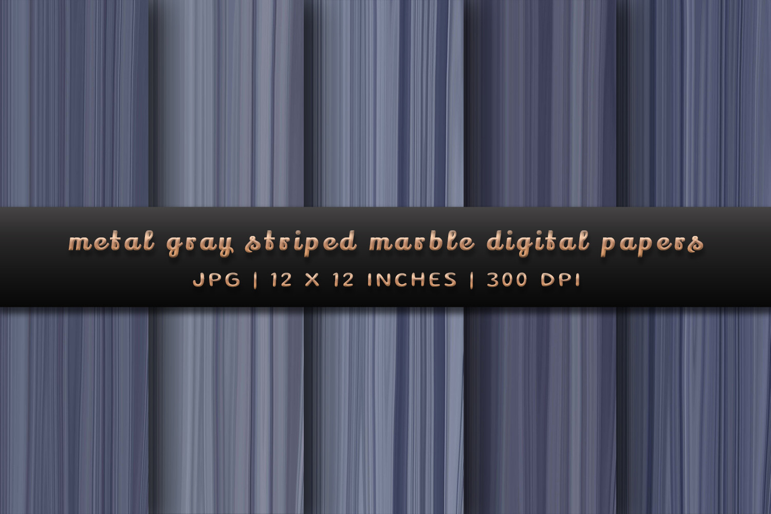 Metal Grey Striped Marble Digital Papers Graphic by Pugazh Logan ...