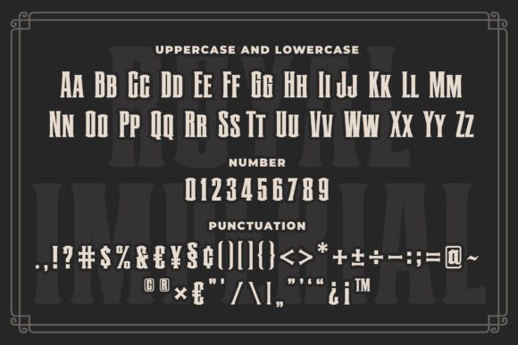 Royal Imperial Font PNG with transparent background - Preview 5