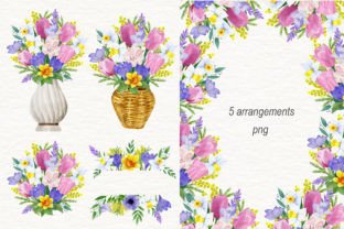 Watercolor Spring Flowers Graphic by StepanovaArt · Creative Fabrica