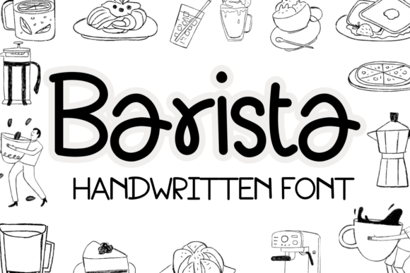Barista handwritten font preview