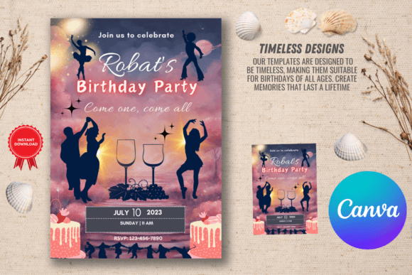 Editable Birthday Invitation Template