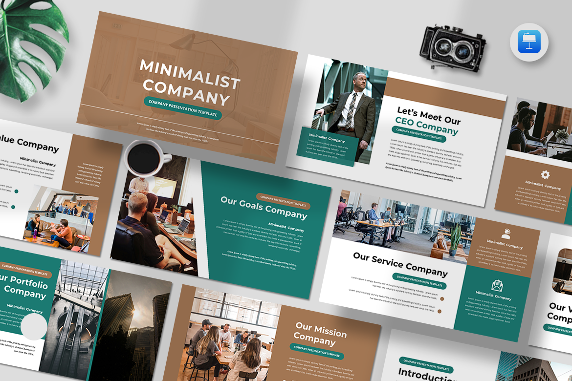 Minimalist Company - Keynote Template Graphic by qrdesignstd · Creative ...
