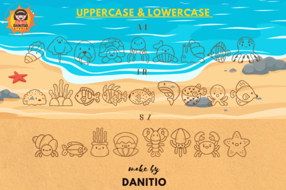 Sea Life Font font preview - 1