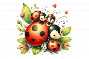 14 Watercolor Ladybugs Clipart Bundle Graphic by Design Store ...