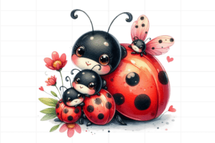14 Watercolor Ladybugs Clipart Bundle Graphic by Design Store ...