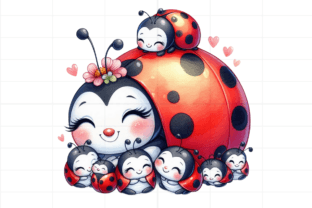 14 Watercolor Ladybugs Clipart Bundle Graphic by Design Store ...