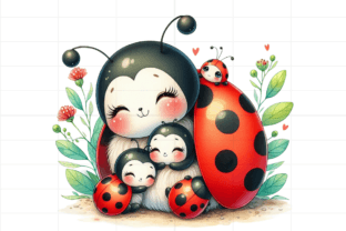 14 Watercolor Ladybugs Clipart Bundle Graphic by Design Store ...