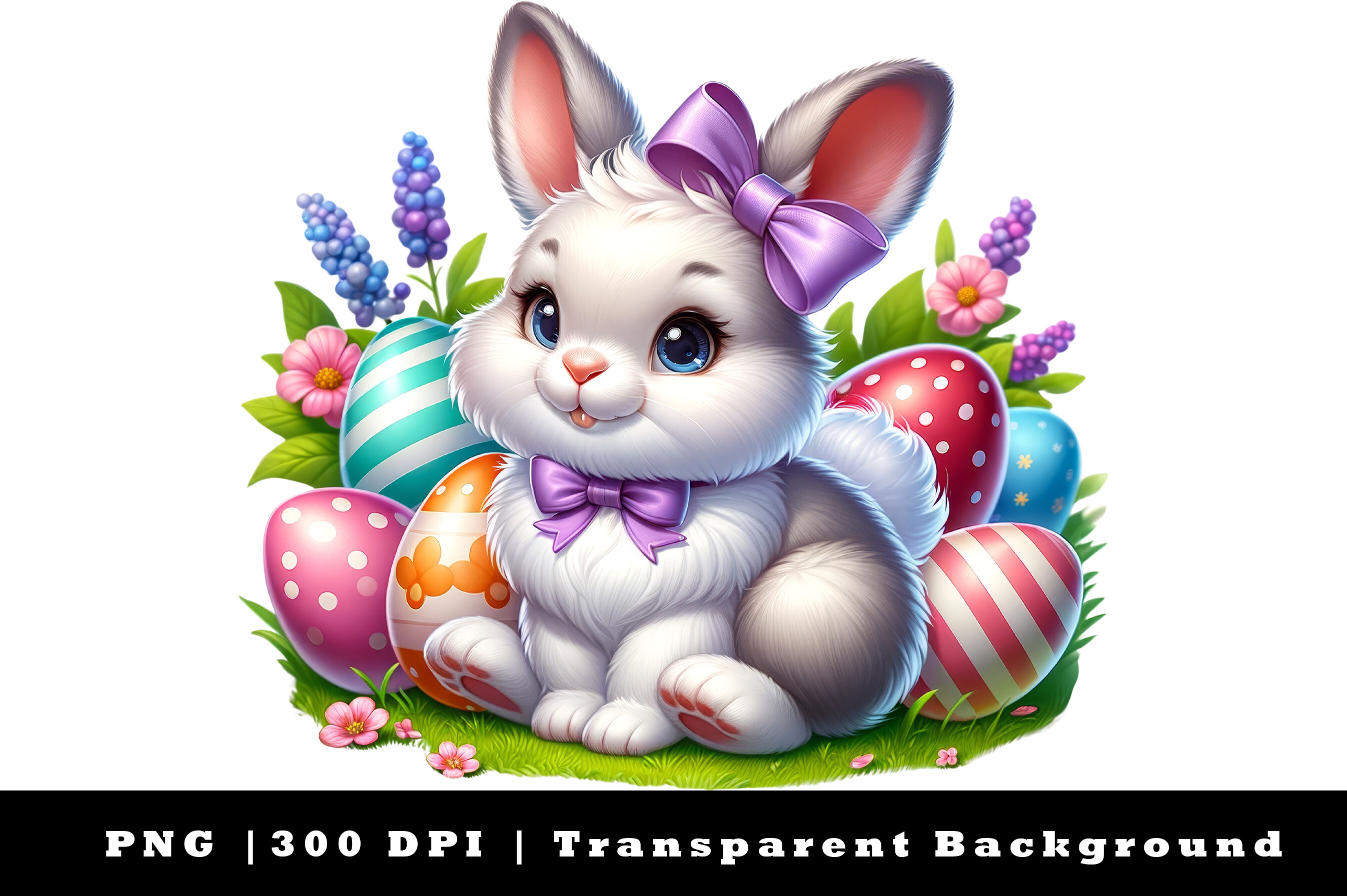 Easter Bunny Sublimation Clipart PNG Graphic by TheWhimsySubHub ...