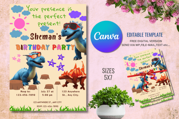 Editable Birthday Invitation Template
