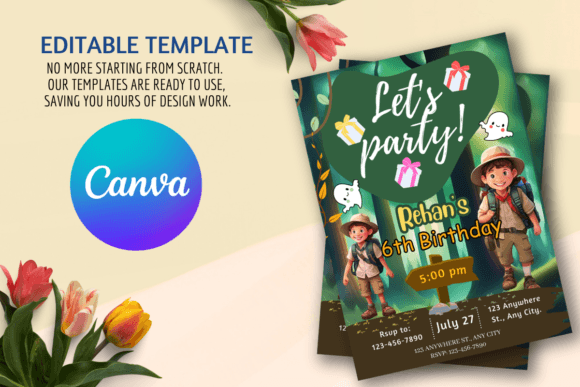 Editable Birthday Invitation Template