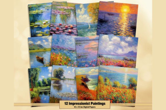 Impressionist Painting Inspired by Monet