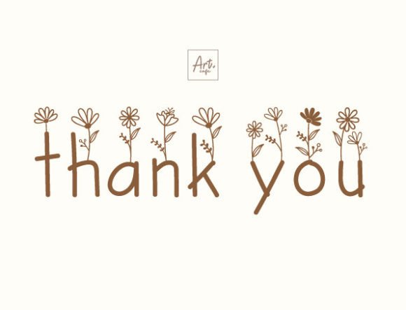 Mama Flowers Font Font PNG with transparent background - Preview 4