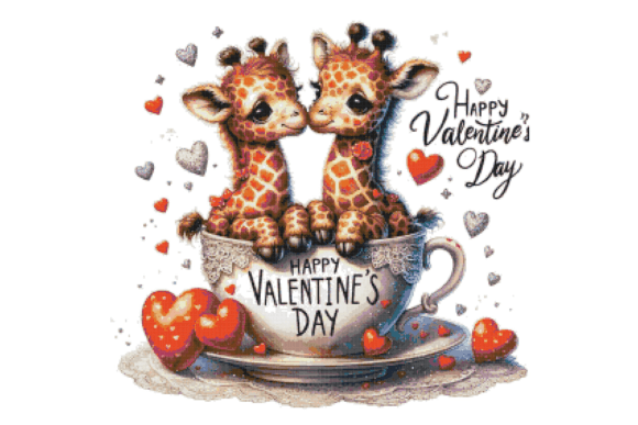 Valentines Day Counted Cross Stitch PDF