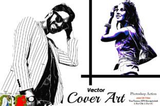 Vector Cover Art Photoshop Action Graphic by hmalamin8952 · Creative ...