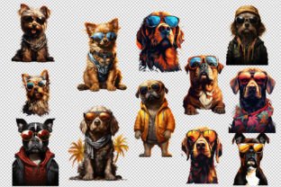 12 Dogs in Sunglasses Clipart PNG Graphic by printztopbrand · Creative ...