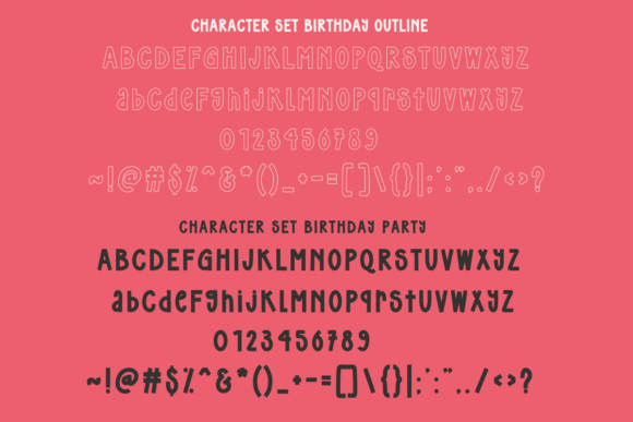 Birthday Party Font - Preview 2