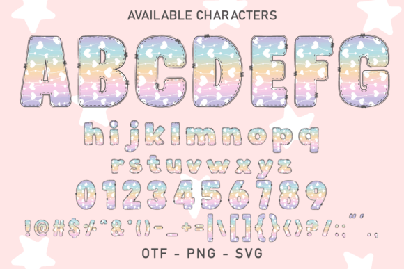 Pastel Love Font font preview - 1