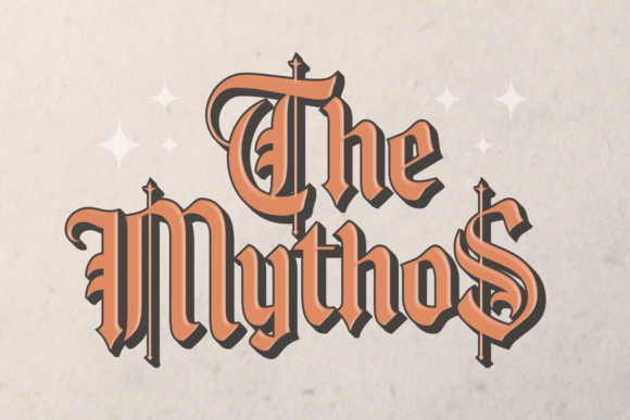 The Mythos blackletter font