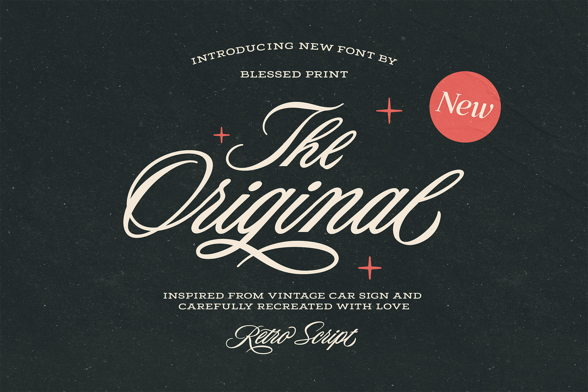 The Original Script font preview — authentic pen-on-paper handwriting for craft and artisan labels