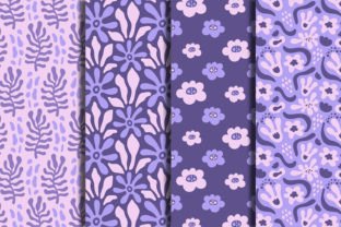 Y2k Groovy Flowers Seamless Patterns Graphic by Rin Green · Creative ...