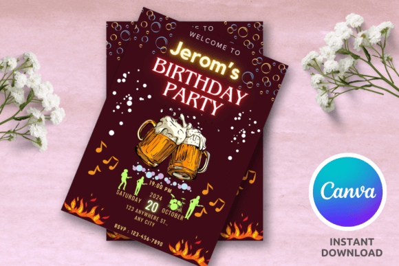 Editable Birthday Invitation Template