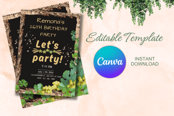 Editable Birthday Invitation Template