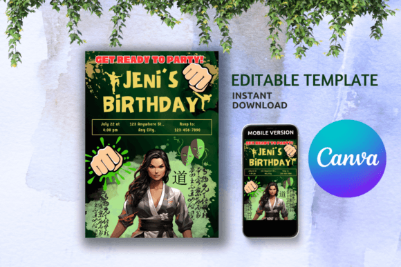 Editable Birthday Invitation Template