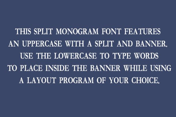Everlove Split Monogram Font - Preview 6