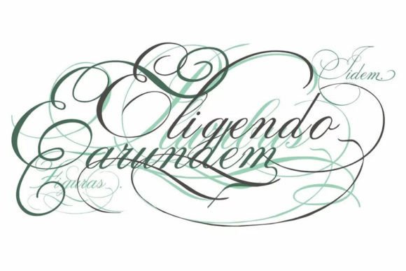 Indenture English Penman Font PNG with transparent background - Preview 1