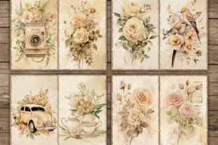 Boho Junk Journal Kit Floral Scrapbook Graphic by Wildflower Publishing ...