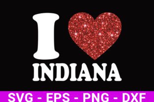 Indiana Graphics I Love Indiana SVG Graphic by Sazzadh · Creative Fabrica