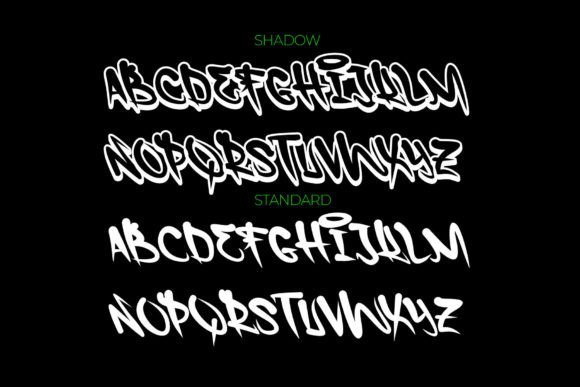 Shock Blow Font PNG with transparent background - Preview 1