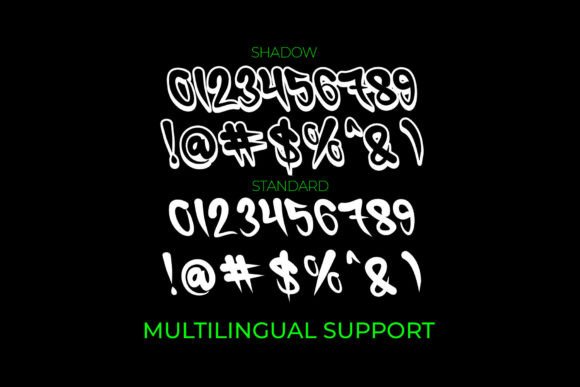 Shock Blow Font PNG with transparent background - Preview 2