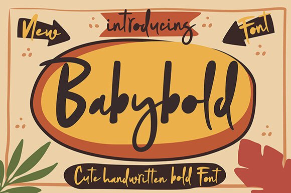 Babybold Font - Cute Lettering Fonts