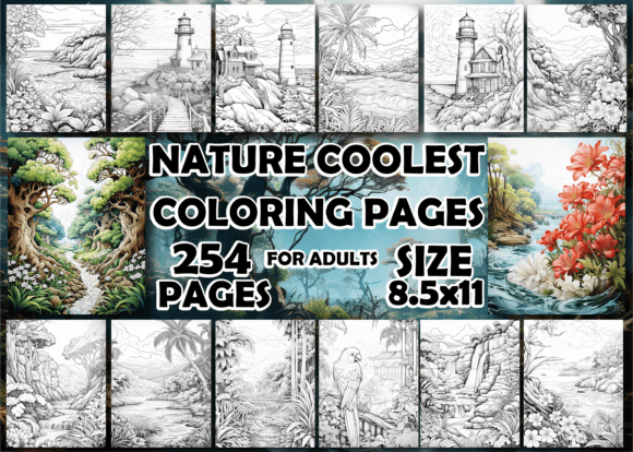 Nature Coolest Coloring Pages for Adults