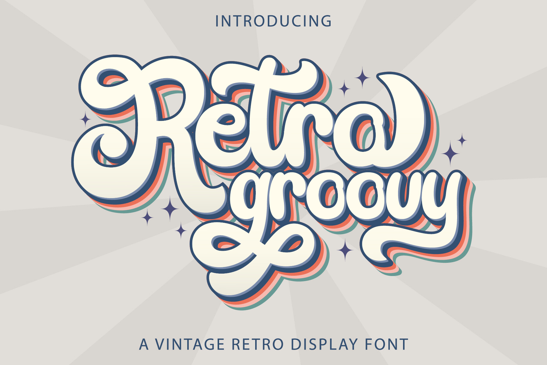Retro Groovy Font by Kido Studio preview