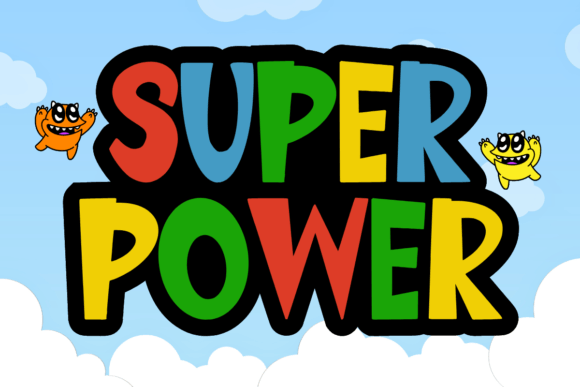Mario Wonder Font PNG with transparent background - Preview 1