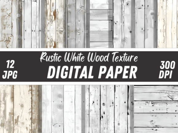 Vintage Grunge White Wood Backgrounds