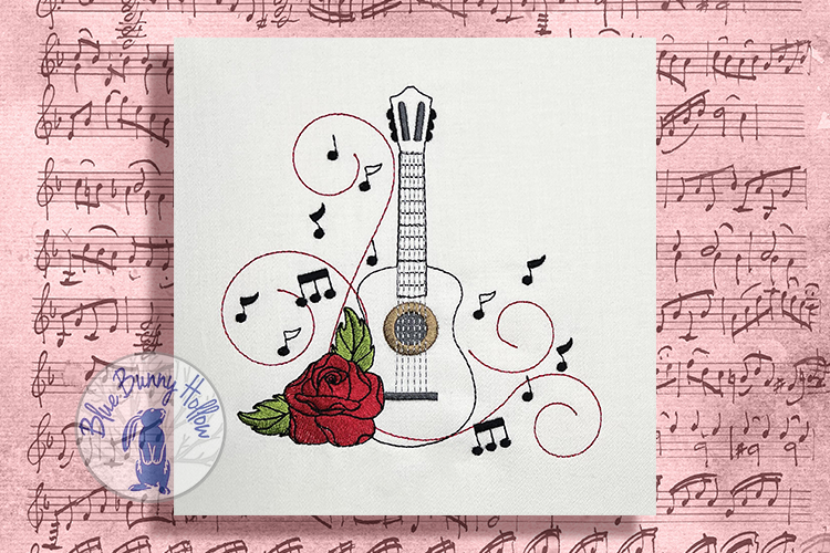 Guitar and Rose