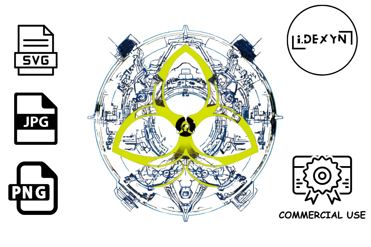 Biohazard Graphic Symbol Icon Graphic by i.Dexyn · Creative Fabrica