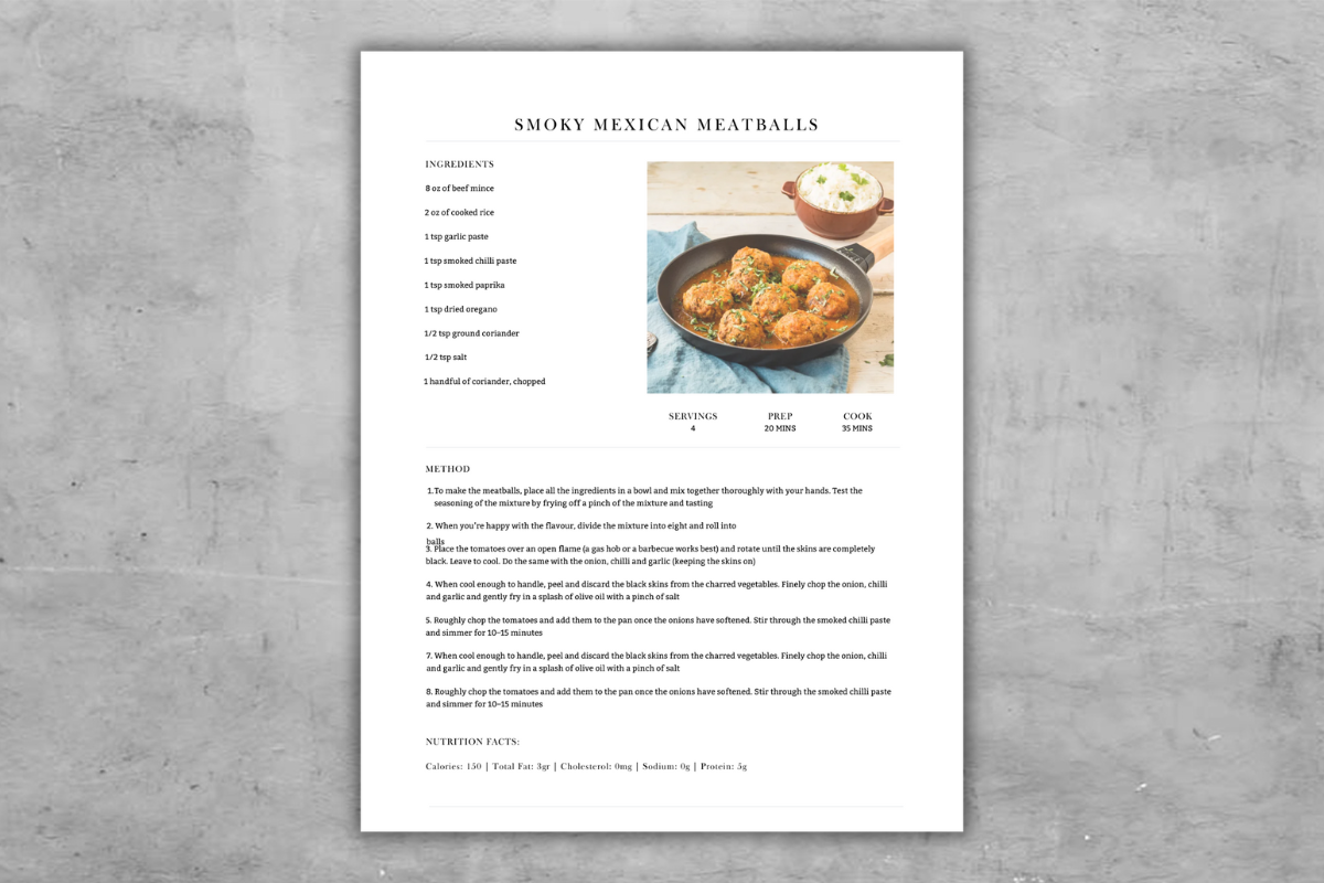 Editable Aesthetic Recipe Book Template