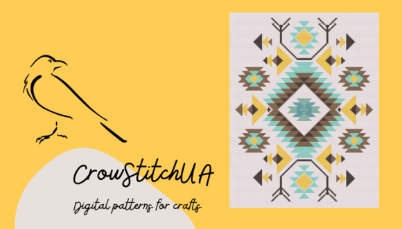 Ethic Aztec Rug Cross Stitch Pattern