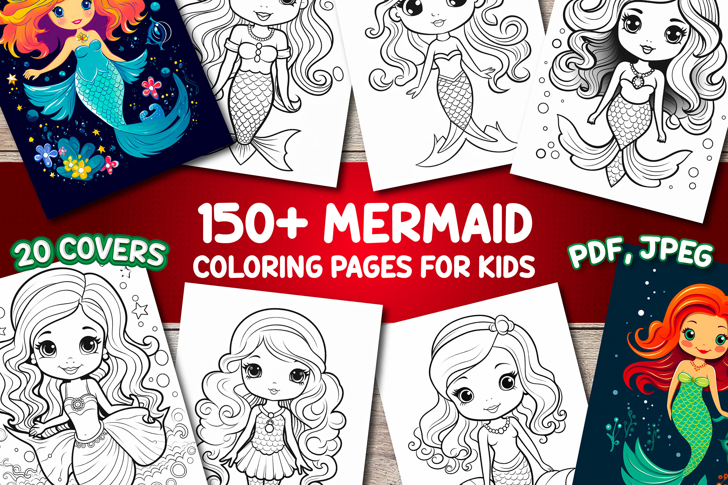 Mermaid Coloring Pages