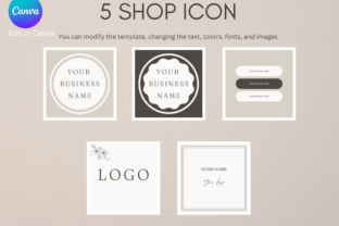 Minimalist Etsy Shop Icon Templates Graphic by NdkMode · Creative Fabrica