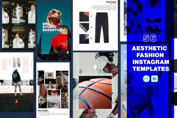 Aesthetic Fashion Instagram Template Graphics