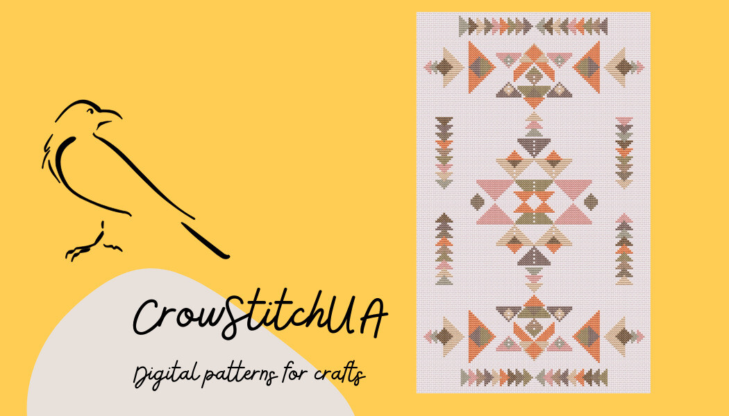 Ethnic Nomad Graphic Cross Stitch Patter