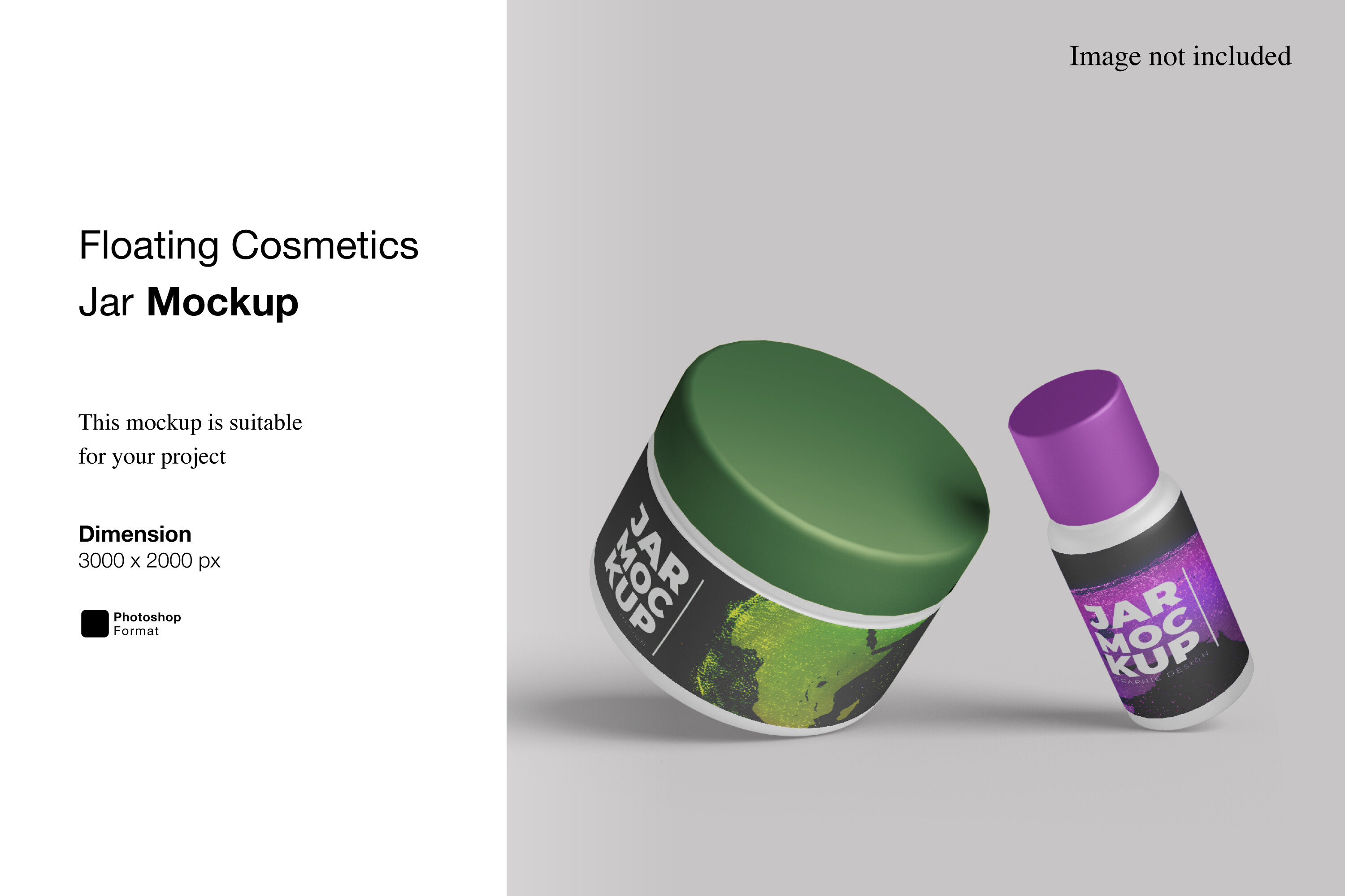 Floating Cosmetic Jar Mockup Graphic by Ian Mikraz · Creative Fabrica