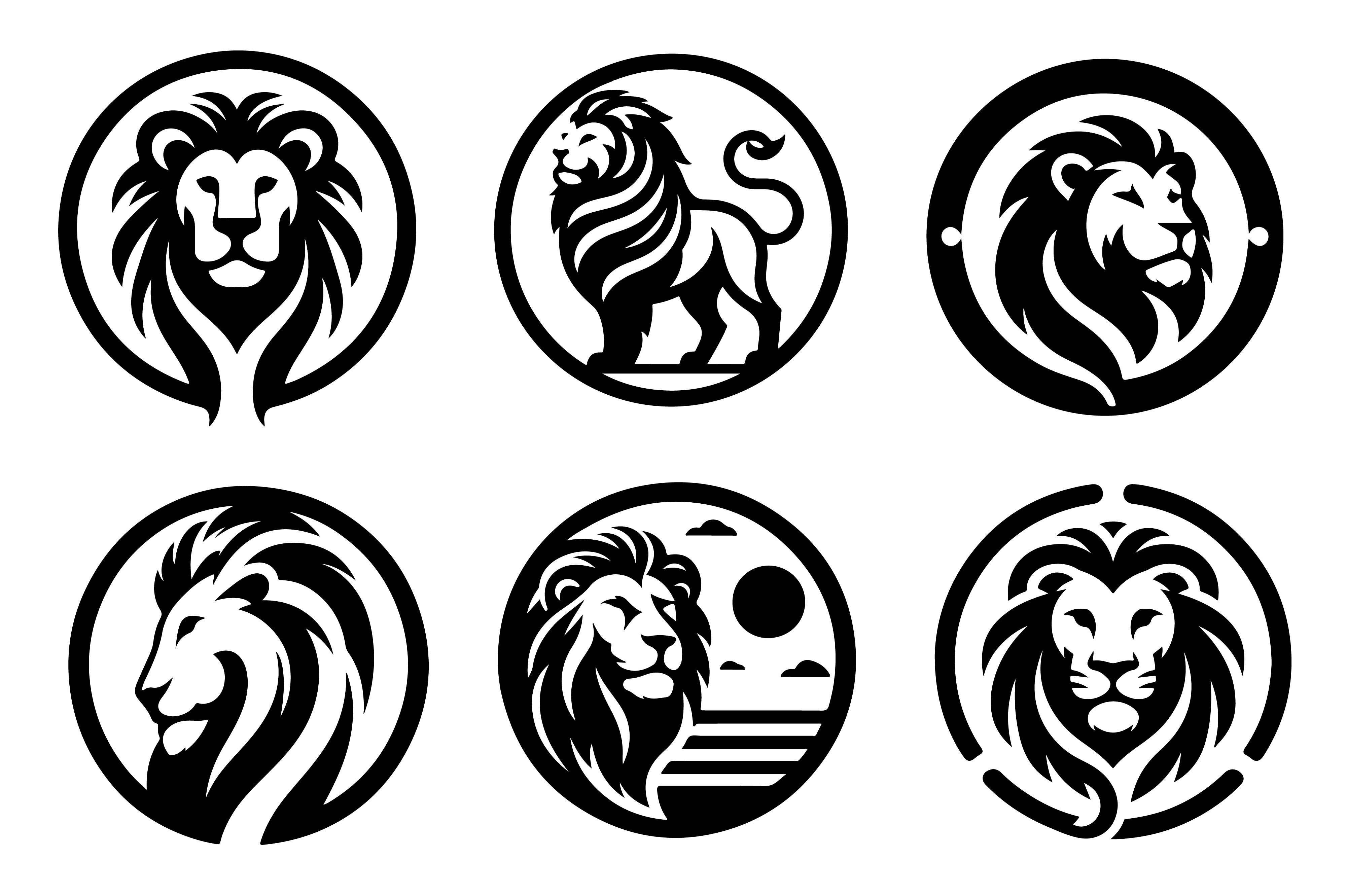 Lion Had Icon Vector Illustration Graphic by daliapopi · Creative Fabrica