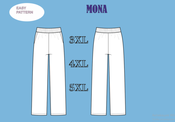 Palazzo Pants DIY 3XL 4XL 5 XL Pattern