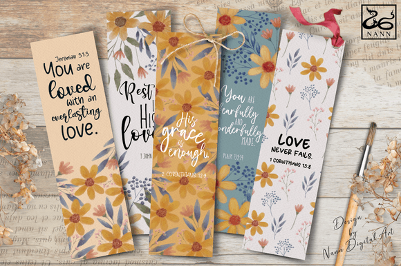 Printable Bible Verse Bookmarks Set #288